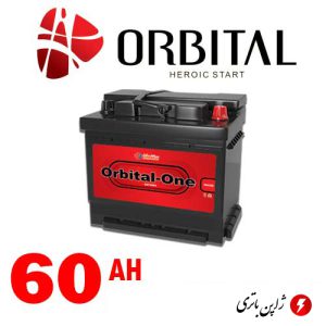 باتری اوربیتال وان قرمز ۶۰ آمپر پایه کوتاه